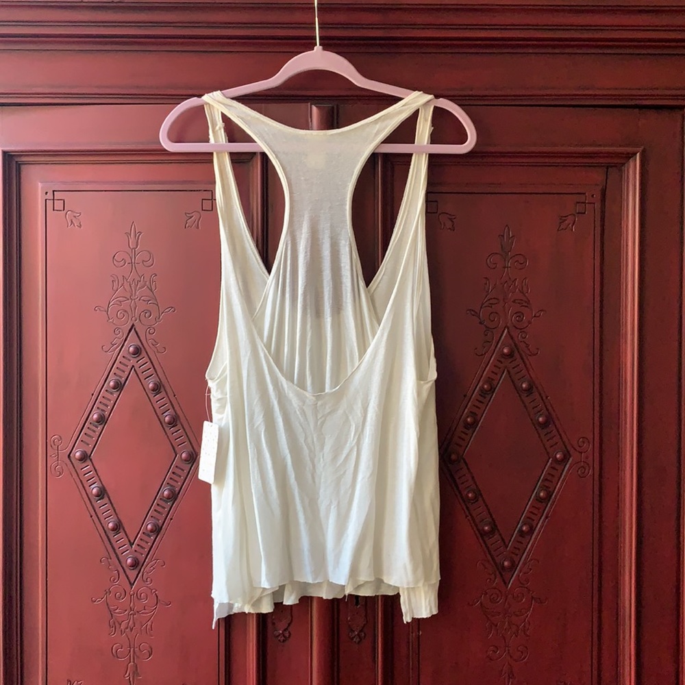 Free People- NWT cream tank top! - Picture 2 of 4